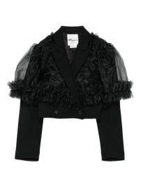 Noir Kei Ninomiya ruffle-trimmed Jacket | Black | FARFETCH at Farfetch